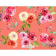 Salmon Floral Flat Note Cards Image 2 of 4